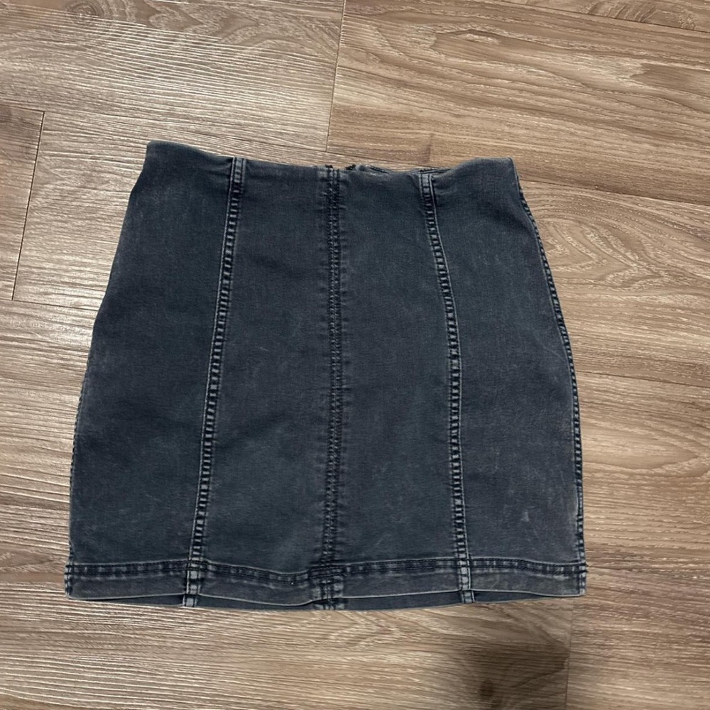 free people black mini skirt - size 10